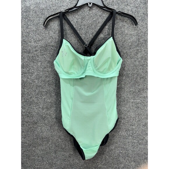 Athleta Twister Swimsuit One Piece Womens 36 B/C Black Underwire Ruched Side NEW - Picture 5 of 11